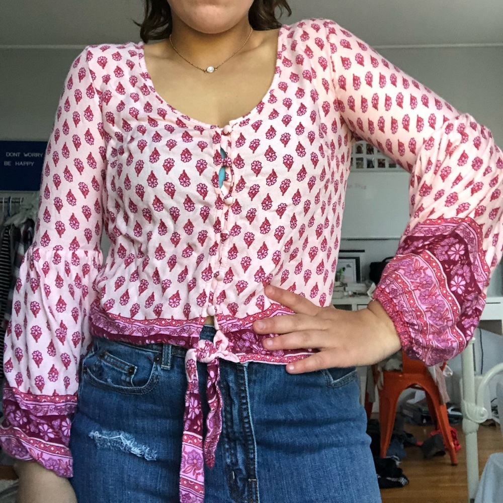 Hollister Pink Blouse